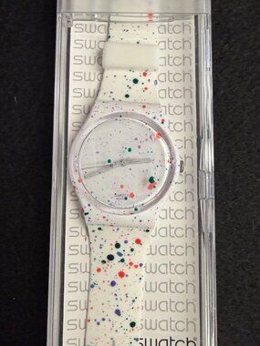 1992 Swatch Art Special Sam Francis GZ123 Limited Edition Watch Box